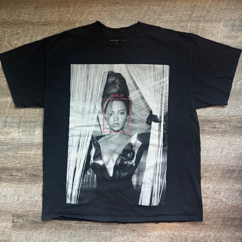 Beyonce Renaissance World Tour Problem Graphic T-Shirt XL Regular Black RWT23